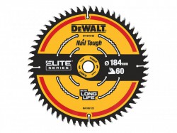 DEWALT Cordless Mitre Saw Blade For DCS365 184 x 16mm x 60T Fine