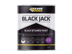 Everbuild Black Jack Bitumen Paint 1 Litre