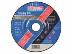 Faithfull Grinding Disc for Metal Depressed Centre 100 x 6.5 x 16mm