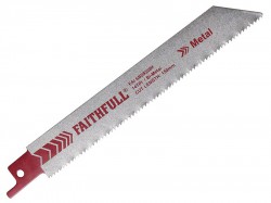 Faithfull Bi-Metal Sabre Saw Blade 150mm x 14TPI Metal S922BF (Pack of 5)