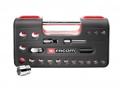 Facom 1/2in Std 6 Pt Socket Set of 21 1/2in Drive