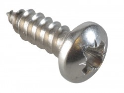 ForgeFix Self-Tapping Screw Pozi Compatible Pan A2 SS 1/2in x 8 ForgePack 40