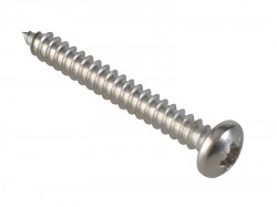 ForgeFix Self-Tapping Screw Pozi Compatible Pan A2 SS 1.1/2in x 10 ForgePack 10