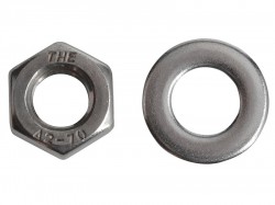 Forgefix Hexagonal Nuts & Washers A2 Stainless Steel M8 Forge Pack 12