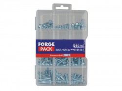Forgefix Hexagon Bolt, Nut & Washer Kit Forge Pack 285 Piece