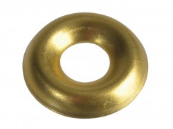 Forgefix Screw Cup Washers Solid Brass Polished No.6 Bag 200