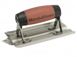 Marshalltown M180D Stainless Steel Groover Trowel Durasoft Handle 6in x 3in