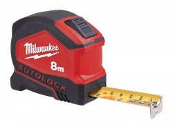 Milwaukee Hand Tools Autolock Tape Measure 8m (Width 25mm) (Metric Only)