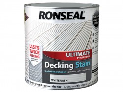 Ronseal Ultimate Protection Decking Stain White Wash 2.5 Litre