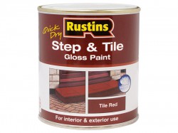 Rustins Quick Dry Step & Tile Paint Gloss Red 500ml