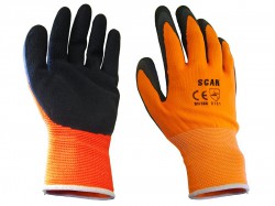 Scan Orange Foam Latex Coated Glove 13g - XL