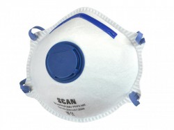 Scan Moulded Disposable Mask Valved FFP2 Protection (Pack of 3)