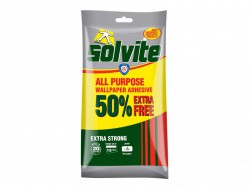 Solvite All Purpose Wallpaper Paste Sachet 10 Roll + 50% Free