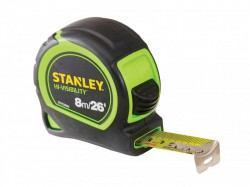 Stanley Tools Tylon Hi-Viz Pocket Tape 8m/26ft (Width 25mm)