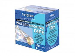Sylglas Aluminium Finish Waterproofing Tape 100mm/4in 4m Roll
