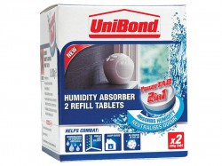 Unibond Small Moisture Absorber Power Tab Refill Pack of 2