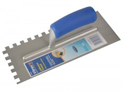 Vitrex Notched Adhesive Trowel Square 10mm Soft Grip Handle 11in x 4.1/2in