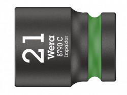 Wera 8790 C Impaktor Socket 1/2in Drive 21mm