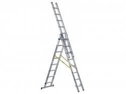 Zarges D-Rung Combination Ladder 3-Part 3 x 8 Rungs