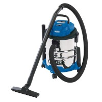 Draper 20L Wet and Dry Vacuum Cleaner with Stainless Steel Tank (1250W)