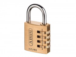 Abus 165/40 40mm Solid Brass Body Combi Padlock (4 Digit) Carded