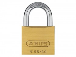 ABUS Mechanical 55/40 40mm Brass Padlock Carded