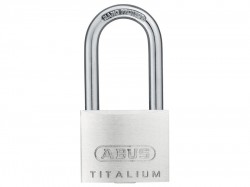 ABUS Mechanical 64TI/40mm TITALIUM Padlock 40mm Long Shackle Carded