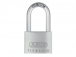 ABUS Mechanical 64TI/40HB40 Titalium Padlock 40mm x 40mm Long Shackle Keyed KA6411