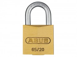 ABUS Mechanical 65/20 20mm Brass Padlock Carded