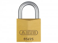 ABUS Mechanical 65/25 25mm Brass Padlock Carded