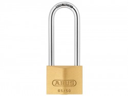 ABUS Mechanical 65/50HB80 50mm Brass Padlock 80mm Long Shackle Carded