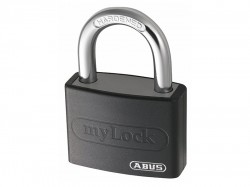 ABUS Mechanical T65AL/40 40mm My Lock Aluminium Padlock Black Body Keyed 6401