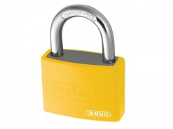 ABUS Mechanical T65AL/40 40mm My Lock Aluminium Padlock Yellow Body Keyed 6401