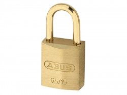 ABUS Mechanical 65MB/15 15mm Brass Padlock & Shackle Carded 09442