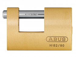 ABUS Mechanical 82/90 90mm Monoblock Brass Shutter Padlock Carded