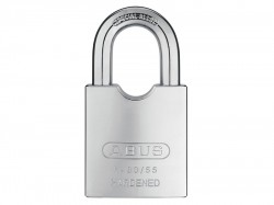 ABUS Mechanical 83/55 55mm Rock Hardened Steel Body Padlock Open Shackle Carded