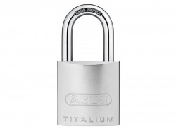 ABUS Mechanical 86TI/55 Titalium Padlock - Half Euro Cylinder