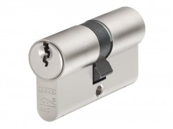 ABUS Mechanical E60NP Euro Double Cylinder Nickel Pearl 35mm / 35mm Visi
