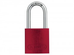 ABUS Mechanical 72/40 HB40 Aluminium Padlock 40mm Long Shackle Red Keyed TT0216262