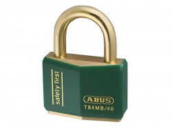 ABUS Mechanical T84MB/40 40mm Green Safety First Rustproof Padlock Keyed 8403