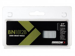 Arrow BN1812B Brad Nails 20mm Brown Head Pack 2000