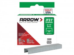 Arrow Staples for JT21 T27 Box 1000 8mm 5/16in
