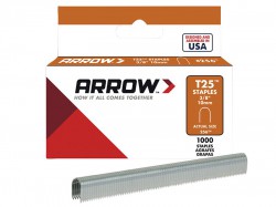 Arrow T25 Staples 10mm (3/8in) Box 1000