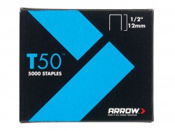 Arrow T50 Staples 12mm (1/2in) Pack 5000 (4 x 1250)