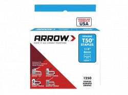 Arrow T50 Staples Box 1250 6mm 1/4in