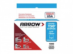 Arrow T50 Staples Box 1000 - Stainless Steel 506SS 10mm - 3/8in