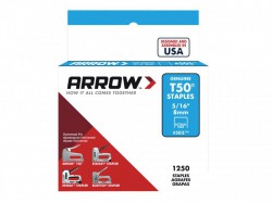 Arrow T50 Staples Box 1250 8mm 5/16in