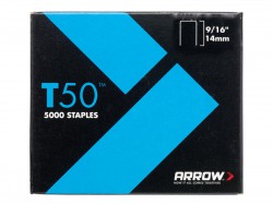 Arrow T50 Staples 14mm (9/16in) Pack 5000 (4 x 1250)