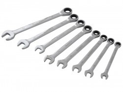 BlueSpot Tools Ratchet Spanner Set of 8 Metric 8 to 19mm