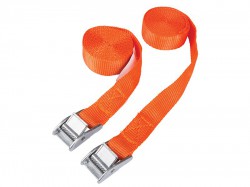 BlueSpot Tools Cam Buckle Tie Down Straps Twin Pack 2.5m